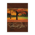 In Thanksgiving Greeting Card - Gold Lined White Envelope